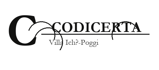 Plaque de l appartement Codicerta à la Villa Iché-Poggi