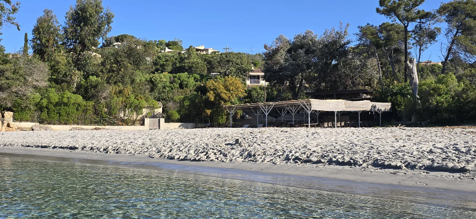 Ruppione beach restaurant opposite Villa Iché-Poggi, Pietrosella